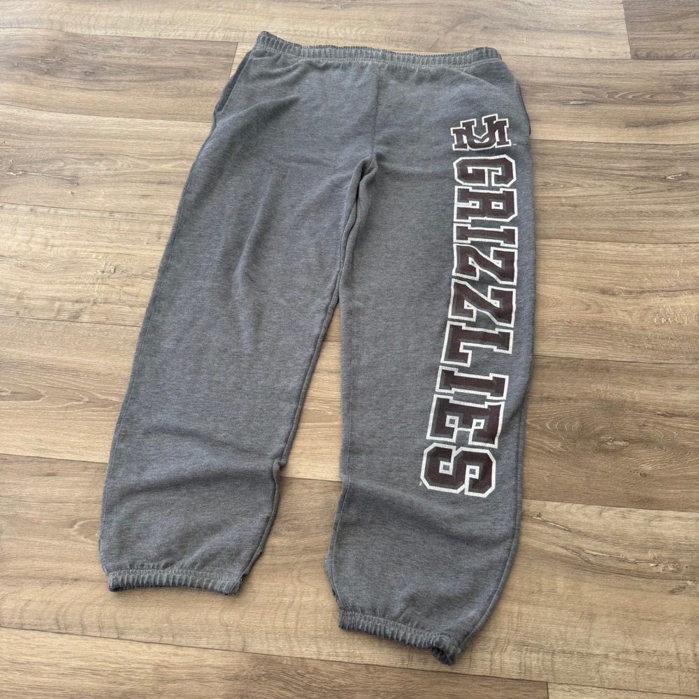 Jansport University of Montana Grizzlies Sweatpants Gray Mens Medium Joggers UM
